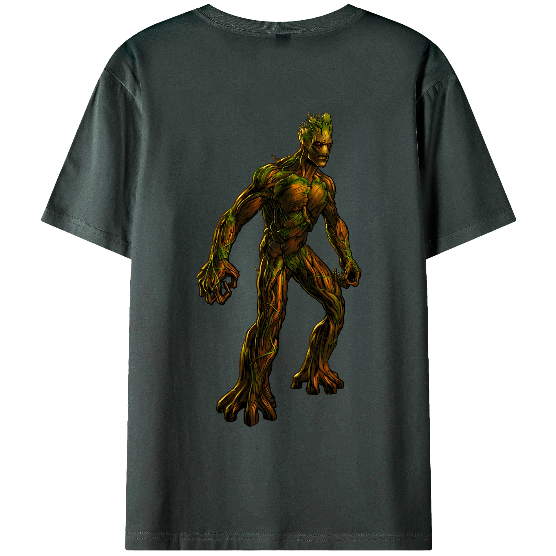 （画像用） アベンジャーズ The Avengers 綿100％ メンズ半袖Tシャツ（バックプリント） 通気性
